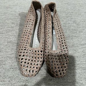 Miista London Woven Beige Court Shoes 38. Block Heels Classic Made in Spain